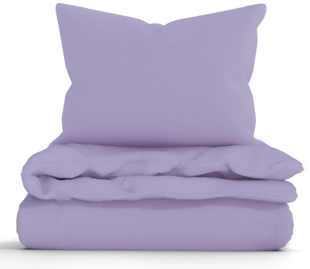 Francúzske bavlnené obliečky Renforcé – Jasmine fialová