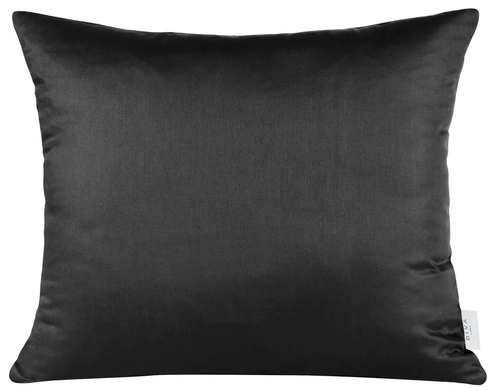 SATÉNOVÁ OBLIEČKA NA VANKÚŠ DINA 50X70 CM ČIERNA