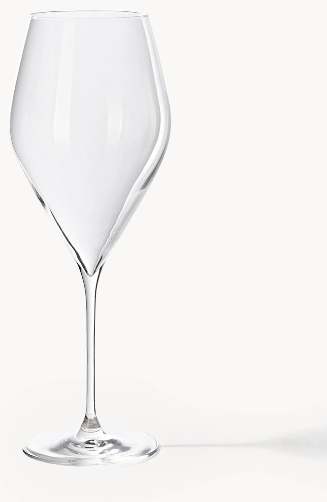 Poháre na červené víno z krištáľového skla Silvio, 4 ks