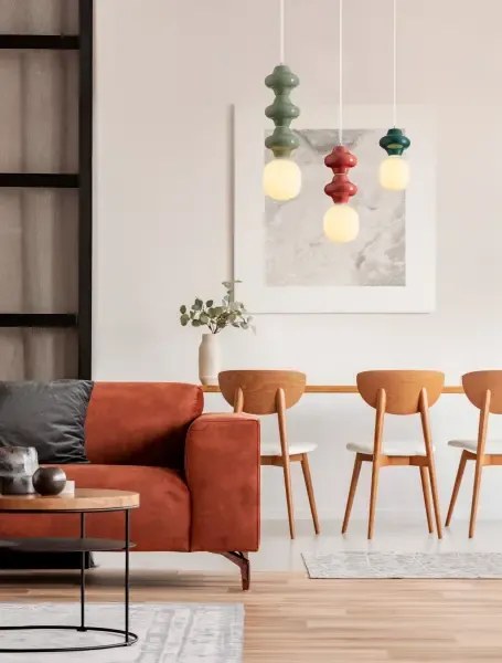 LED zeleno-biele moderné svietidlo Clio 3
