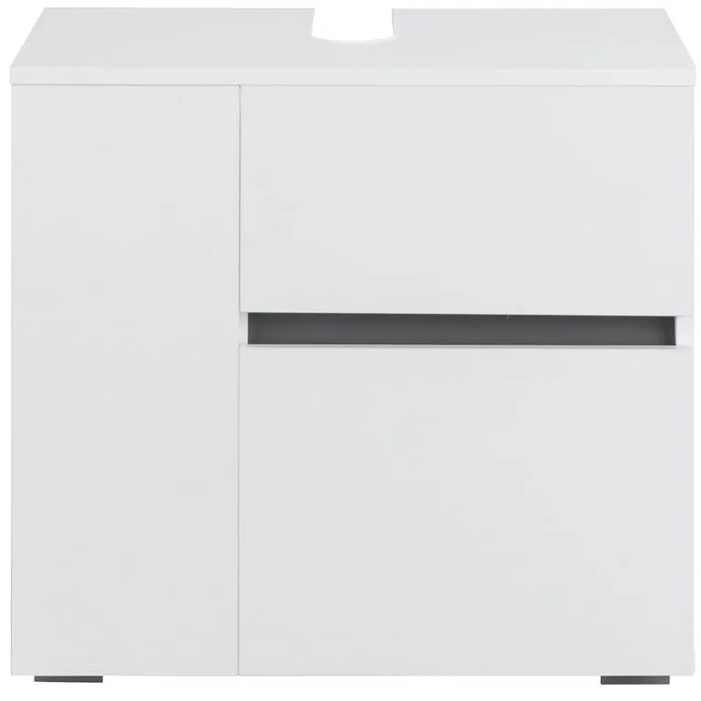 Biela umývadlová skrinka Støraa Wisla, 60 x 55 cm