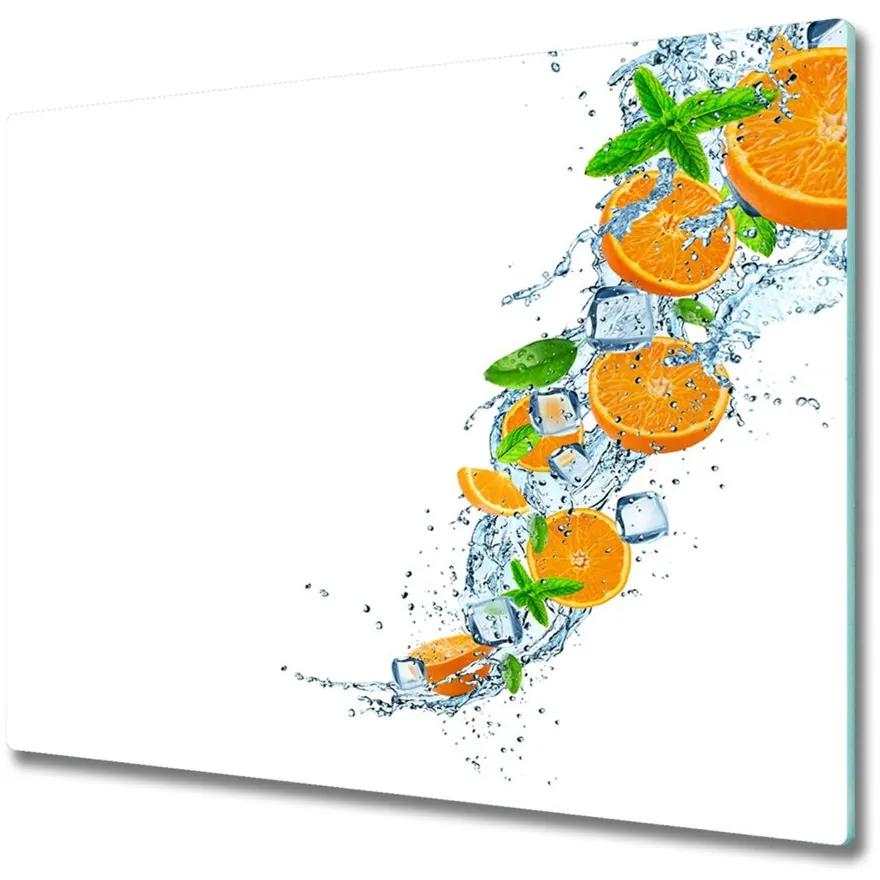 Sklenená doska na krájanie Pomaranče 60x52 cm
