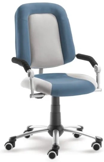 Rastúca detská stolička na kolieskach Mayer FREAKY SPORT – s podrúčkami Aquaclean modrá/sivá 2430 08 392