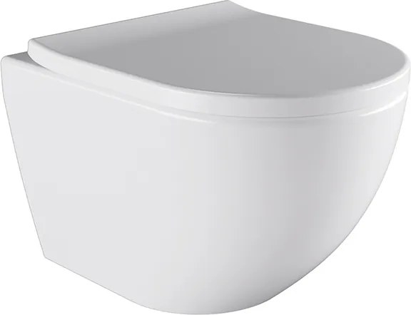 BPS-koupelny Závesná WC misa so SoftClose sedadlom HYD-4668, biela
