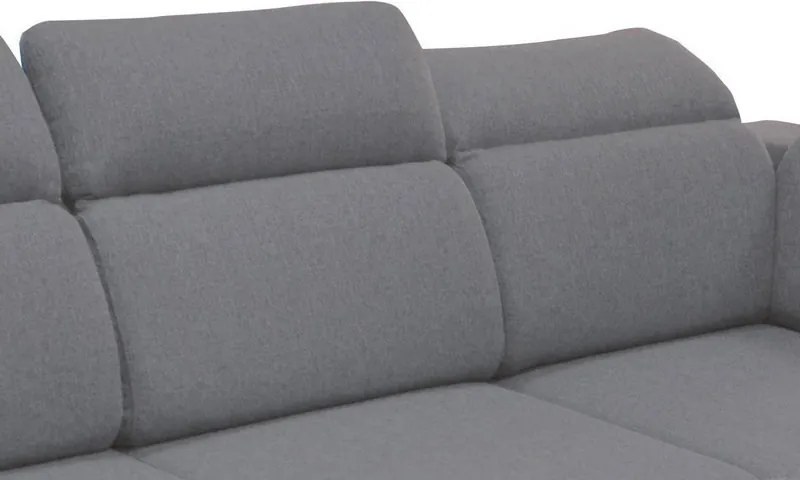 Rohová sedacia súprava Aldon, šedá tkanina, pravý roh