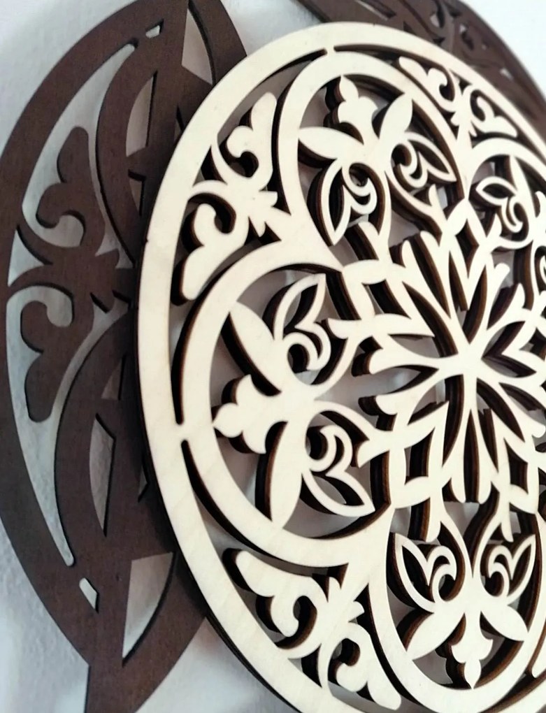 SENTOP | Drevený dekoratívny obraz s elegantným vzorom - mandala I SENTOP PR0304