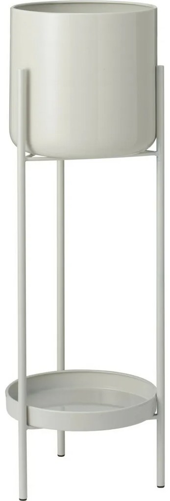 Súprava kovových stojanov na kvety Malvaro biela, 3 ks