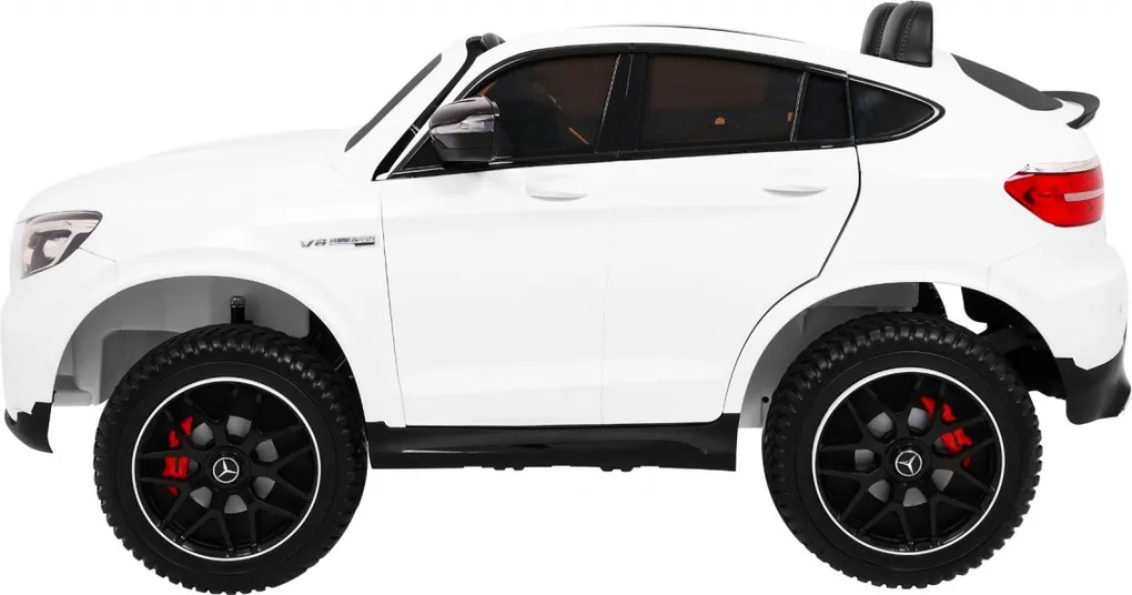 Ramiz Mercedes GLC 63S detské auto Biele SUV + pohon 4x4