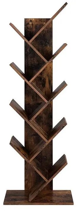 VASAGLE Knižnica v tvare stromu s 8 priehradkami LBC11BX