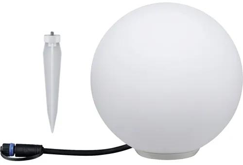 LED vonkajšie bodové svietidlo Paulmann 94269 Plug & Shine Globe IP65 RGBW 2,8W 110lm 230/24V biele - kompatibilný so SMART HOME by hornbach