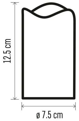 SADA 2x LED Vianočná dekorácia  2xLED/2x2AA + diaľkový ovládadač