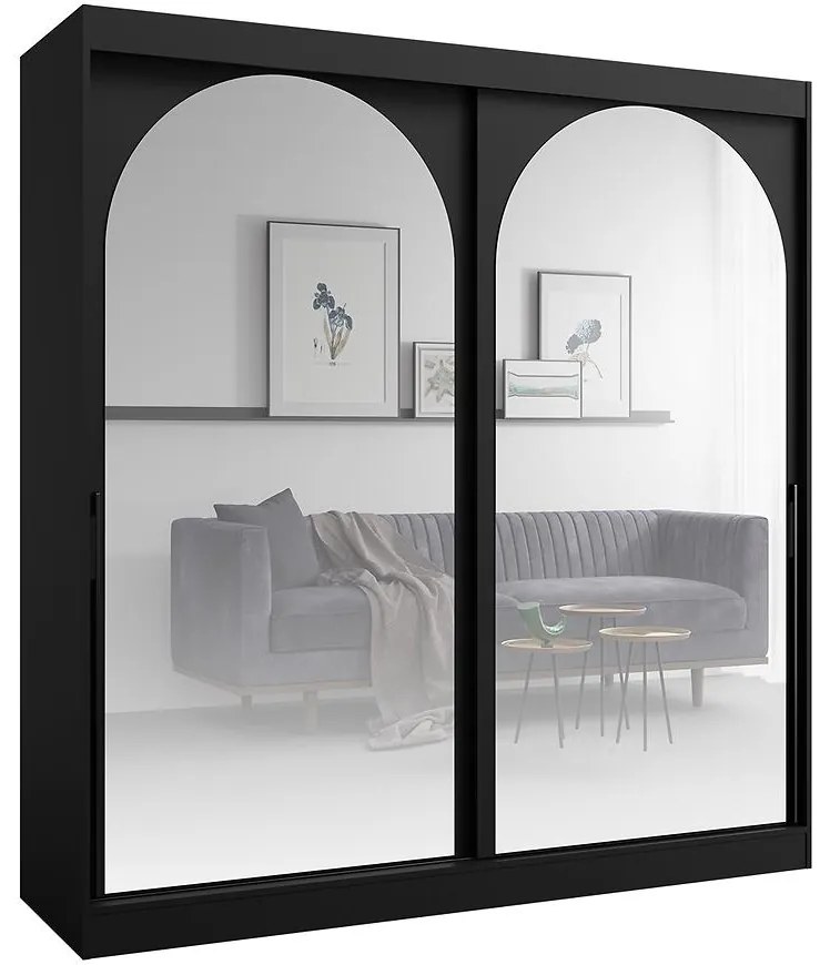 Skriňa 2d Modin 200 Čierna