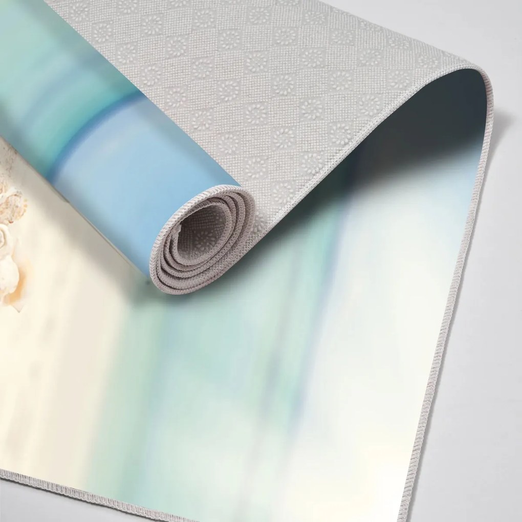 Súprava 2 kusov kúpeľňových predložiek Hviezdica modrá/béžová