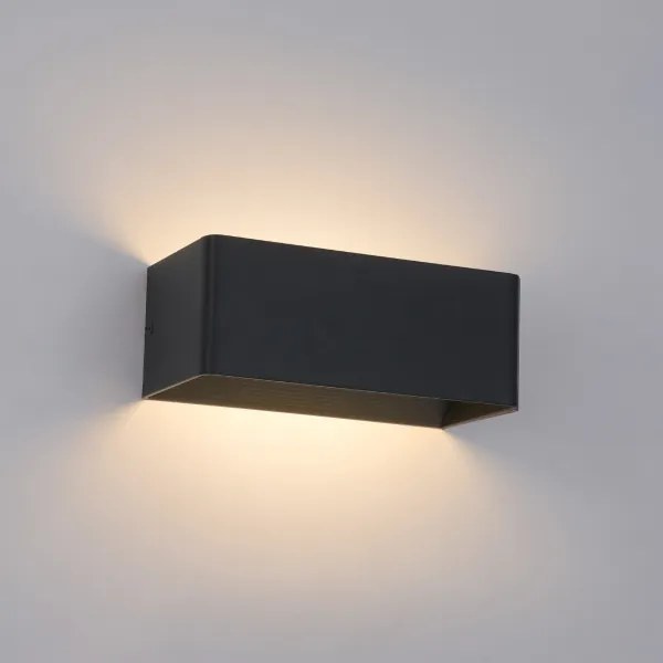 Brilagi - LED vonkajšie nástenné svietidlo DONNANI LED/7W/230V 20 cm čierne IP44