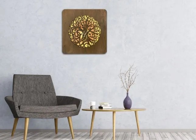 Obraz Strom života s led podsvietením