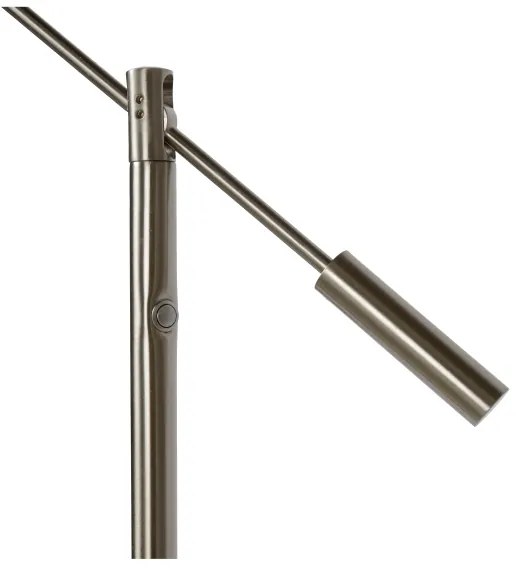 Lucide 19766/09/12 - LED Stmievateľná stojacia lampa ANSELMO LED/9W/230V chróm