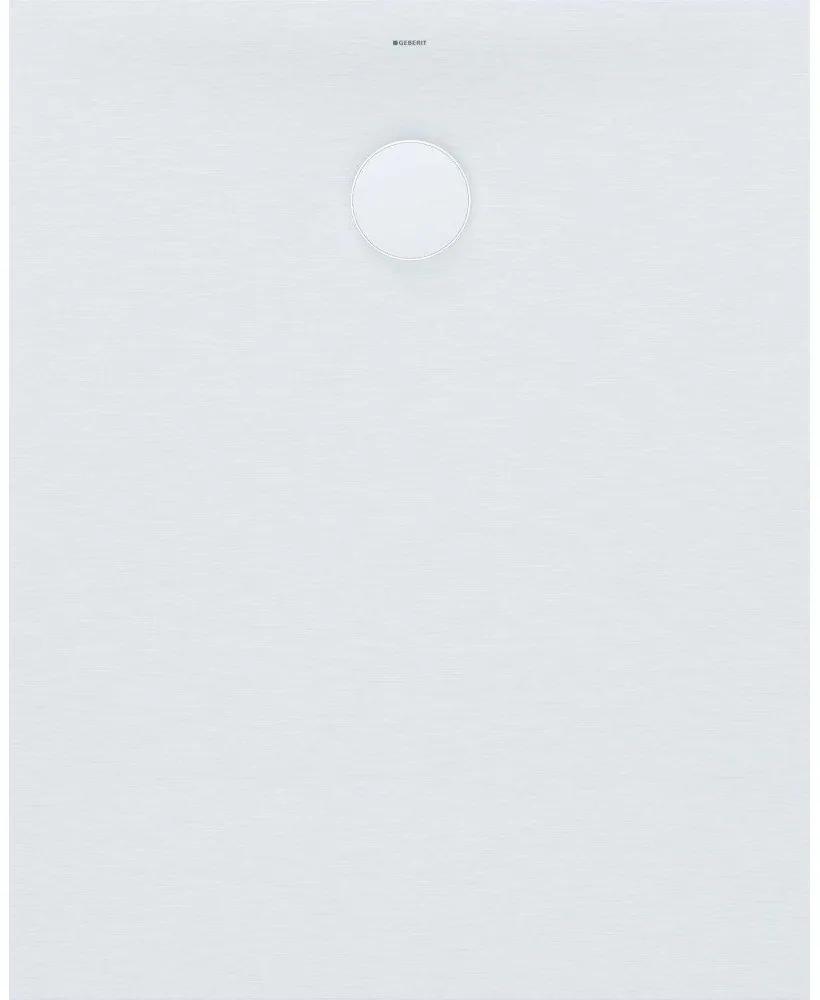 GEBERIT Olona obdĺžniková sprchová vanička z kamennej živice, 800 x 1000 x 40 mm, protišmyk, biela matná, 550.759.00.1