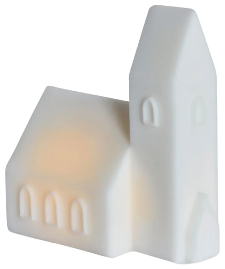 Biela svetelná dekorácia na baterky Copenhagen City Church – Sirius