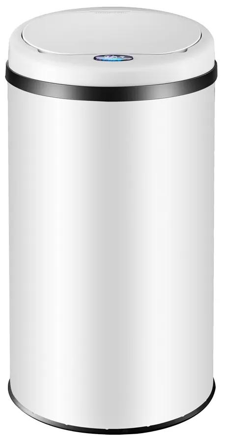 Senzorový odpadkový kôš 40 l - biely, Monzana