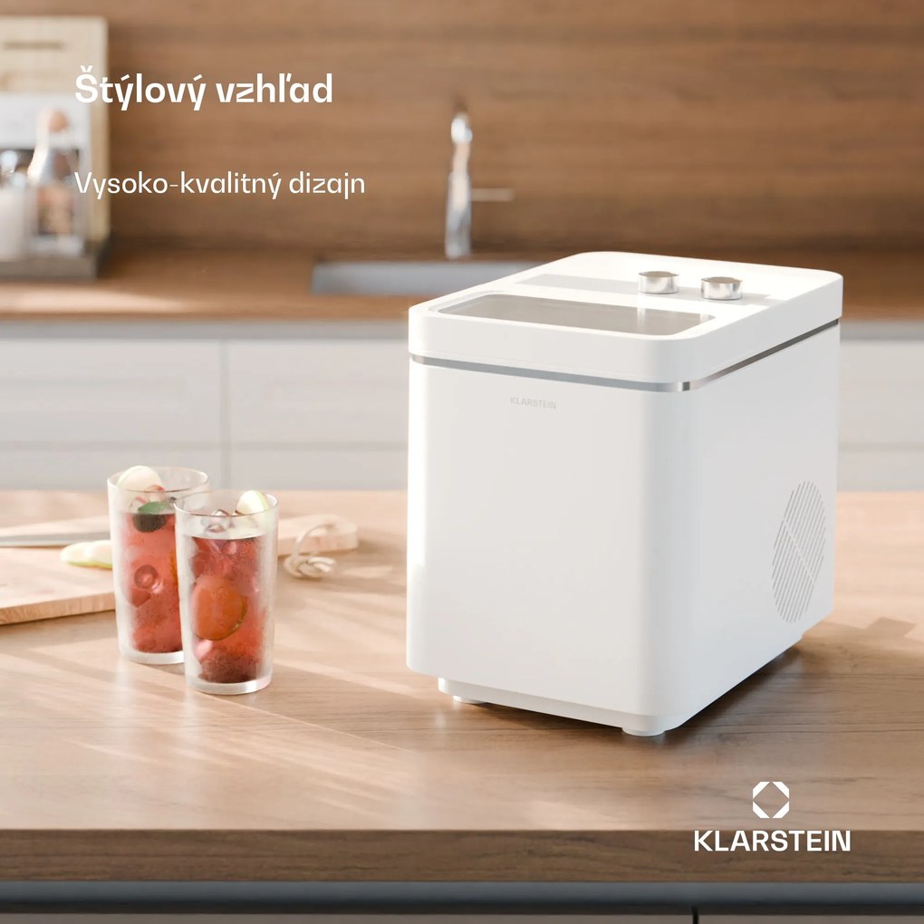 Klarstein IceCraft zmrzlinovač | 2 režimy | 1,3 l studenej vody | automatické čistenie | 12 kg/24 h