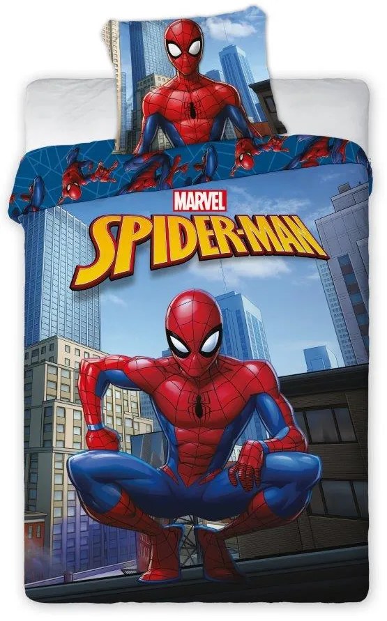 FARO Bavlnené obliečky 140x200 + 70x90 cm - Spiderman 001