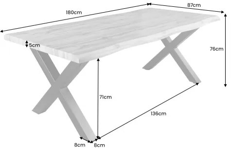 Jedálenský stôl Wild 41332 180x90cm Divoký Dub fólia  - Komfort-nábytok