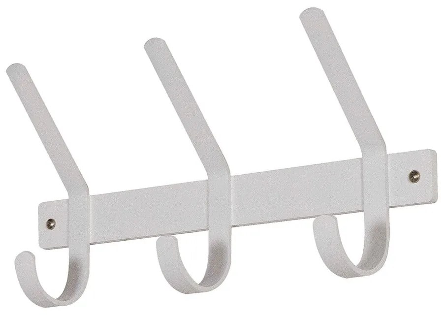 Biely kovový nástenný vešiak 40 cm Dexter – Spinder Design