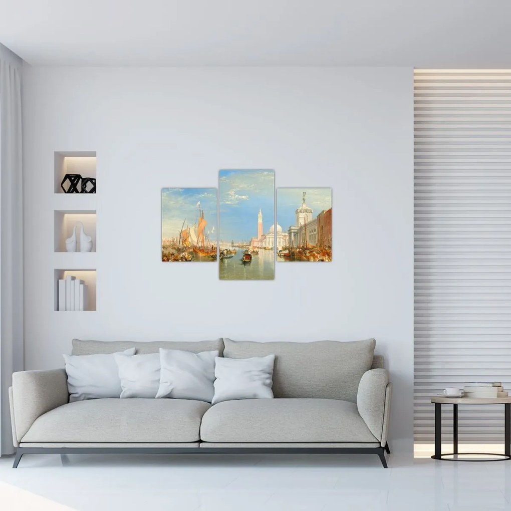 Obraz - Joseph Mallord William Turner, Venice the Dogana and San Giorgio Maggiore, reprodukcia (90x60 cm)