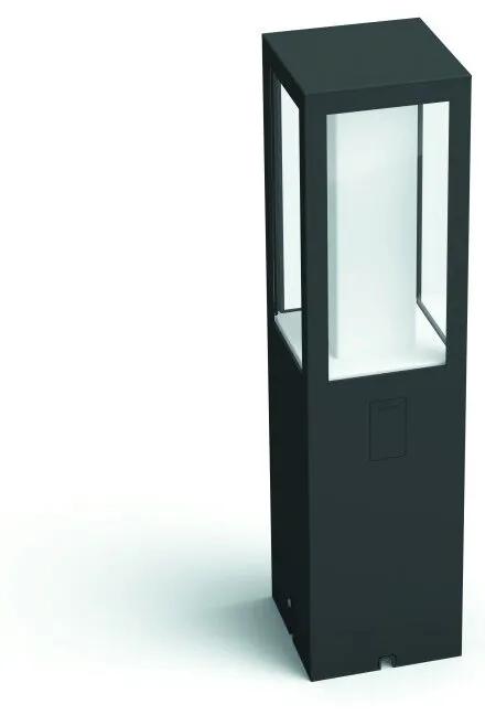 PHILIPS HUE Vonkajšia LED múdra lampa IMPRESS s funkciou RGB, 2x8W, teplá biela-studená biela, čierna, IP65