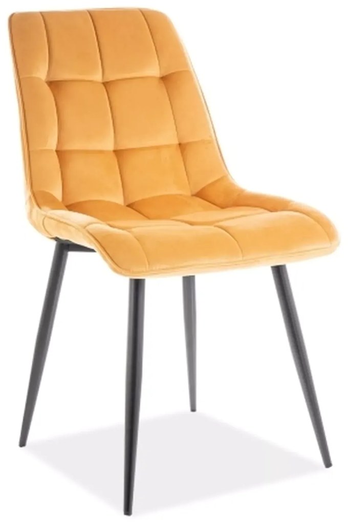 Jedálenská stolička CHIC curry žltá