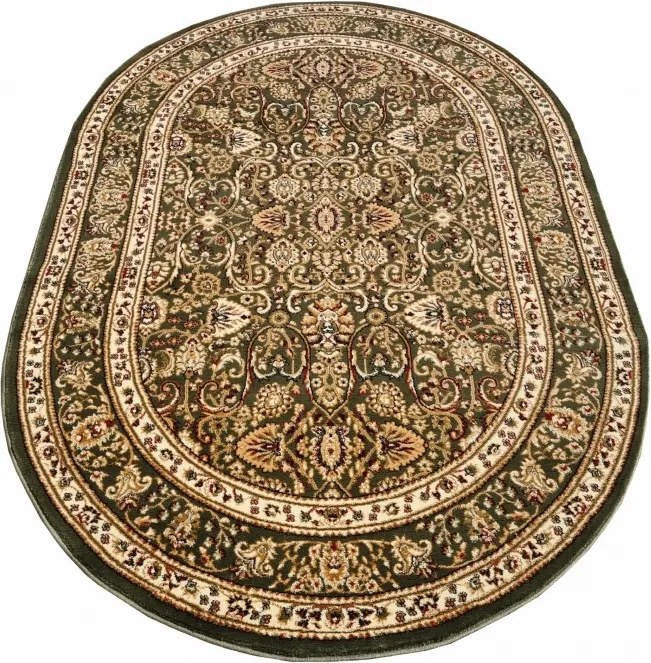 DC Koberec Orient ovál 007 zelená Rozmer: 60×100 cm