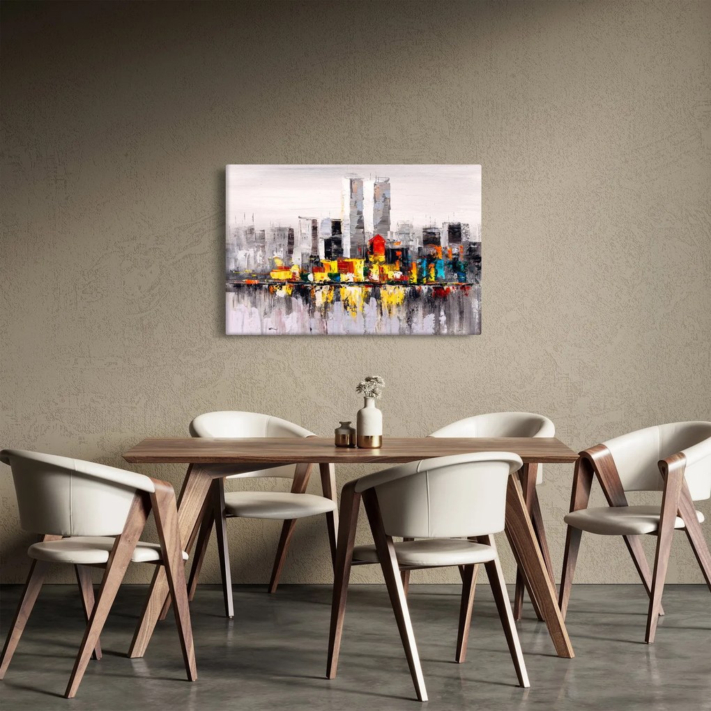 Obraz - Maľba veľkomesta (90x60 cm)