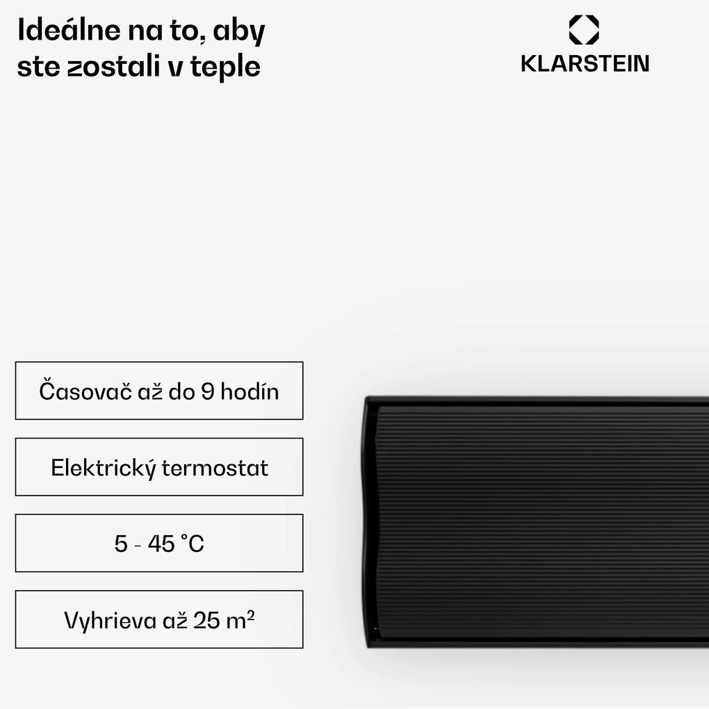 Blumfeldt Cosmic Beam Plus XXL, infračervený ohrievač, 3000 W, diaľkový ovládač, čierny