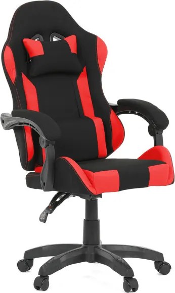 Herná stolička čierna / červená KA-R209 RED