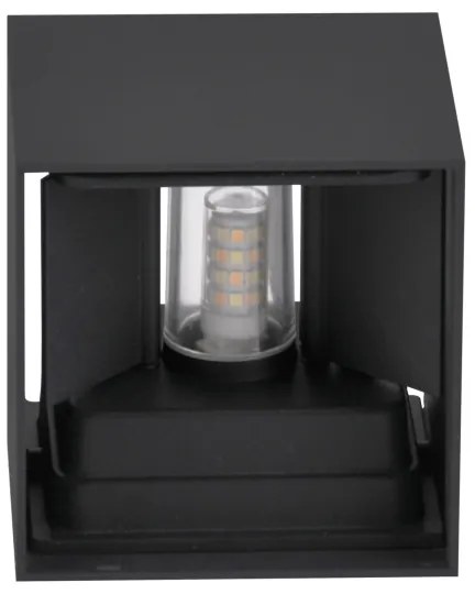 Vonkajšie nástenné svietidlo KIOTO 1xG9/5W/230V IP44 čierna