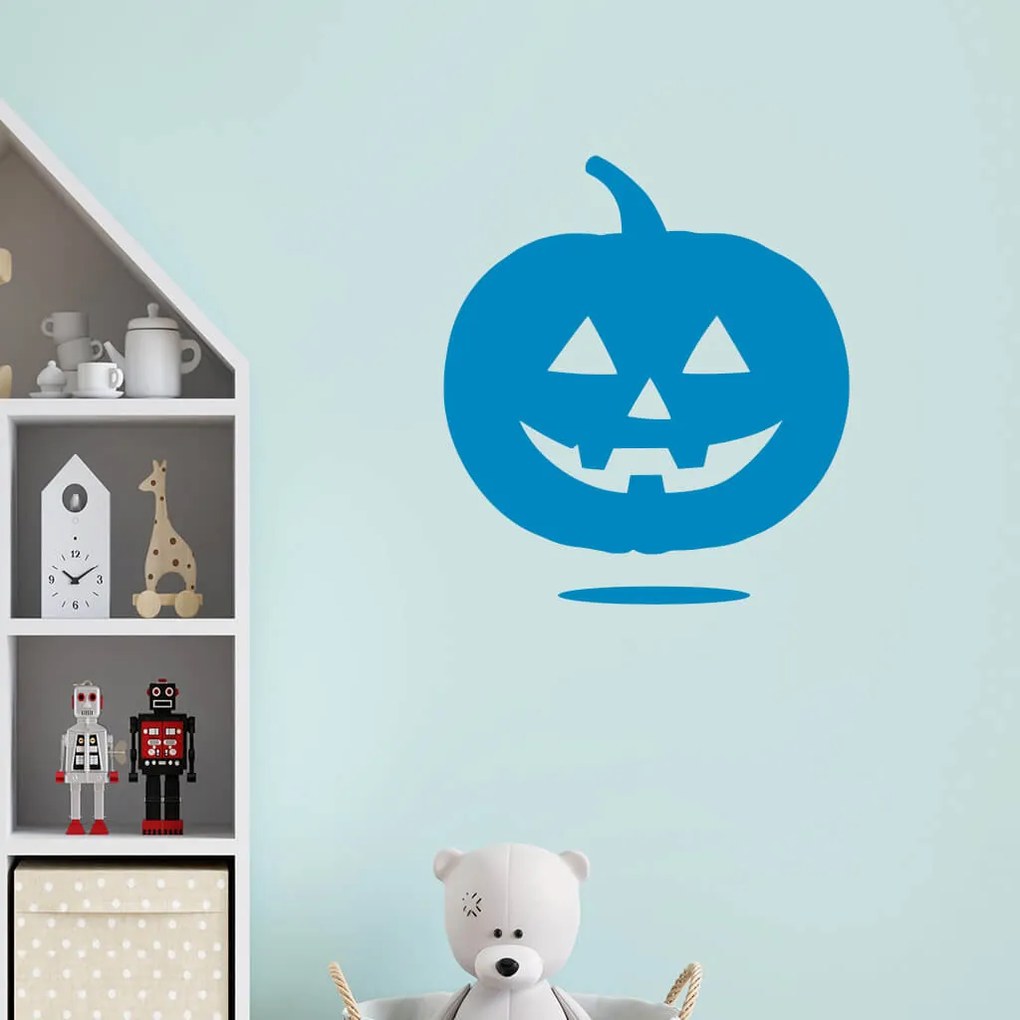 Veselá Stena Samolepka Halloweenska tekvica Farba: oranžová, Veľkosť: 100 x 111 cm