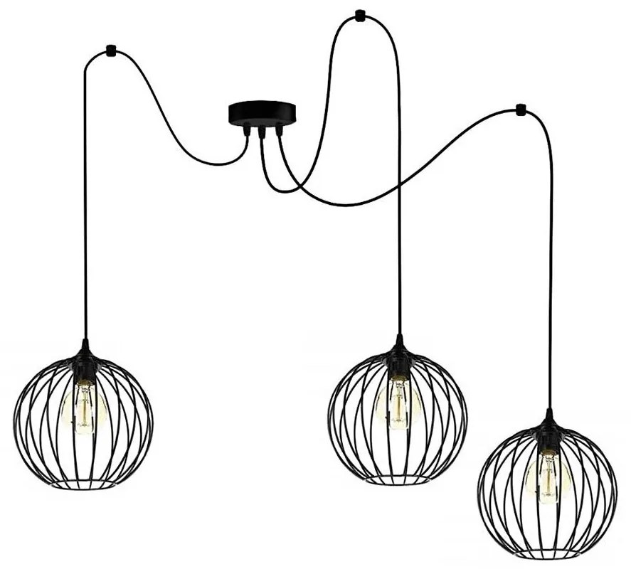 Luster na lanku MATT 3xE27/60W/230V pavúk