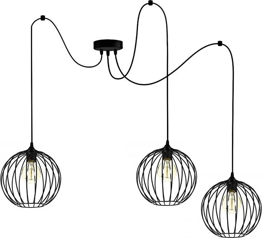 Luster na lanku MATT 3xE27/60W/230V pavúk