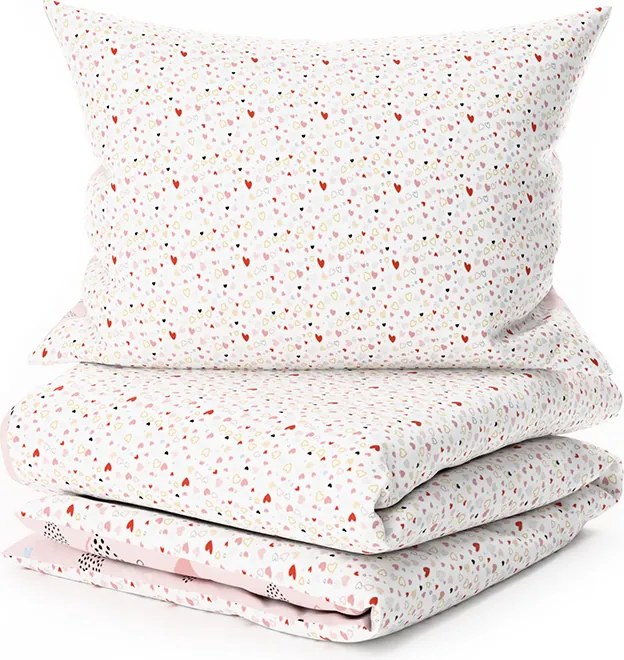 Krepové obliečky do postieľky Renforcé LOVITA ružové Rozmer obliečky: 45 x 65 cm | 90 x 140 cm