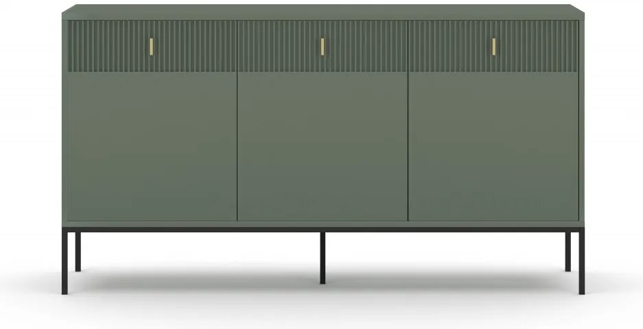 Komoda Magara 3D3S (zelená + čierna). Vlastná spoľahlivá doprava až k Vám domov. 1123680