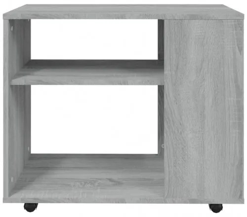 vidaXL Príručný stolík sivý dub sonoma 70x35x55 cm spracované drevo-