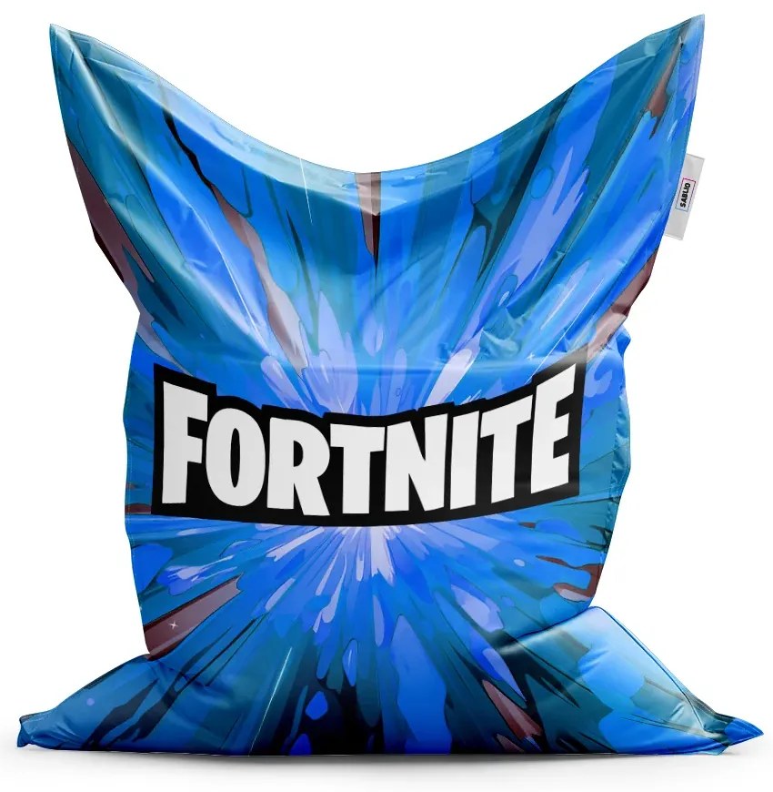 Sablio Sedací vak Classic FORTNITE modrá - 200x140 cm