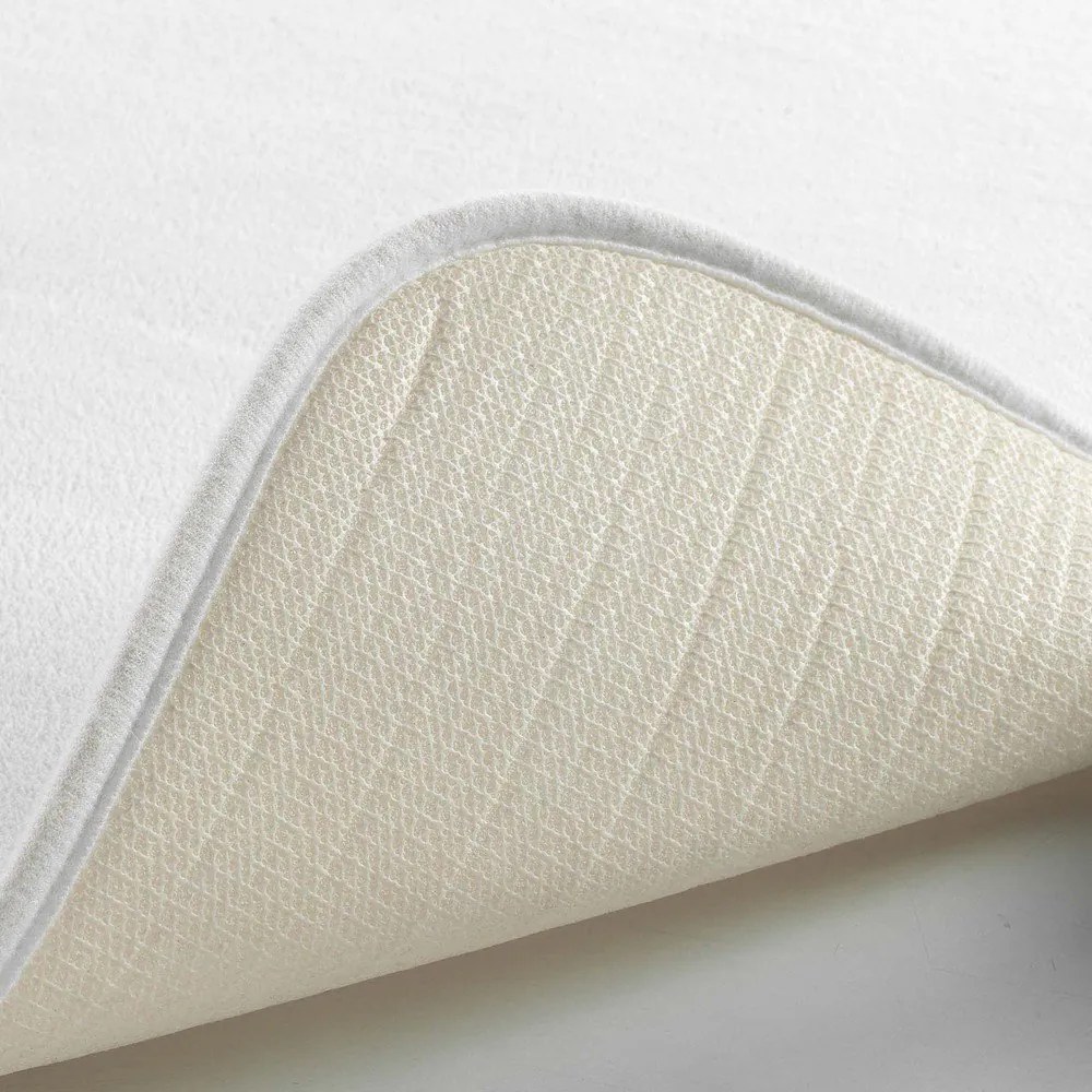 Biela WC kúpeľňová predložka 45x45 cm Vitamine – douceur d'intérieur