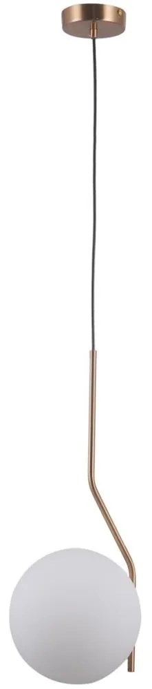 ITALUX PND-3300-1-HBR - Luster na lanku CARIMI 1xE27/5W/230V mosadz