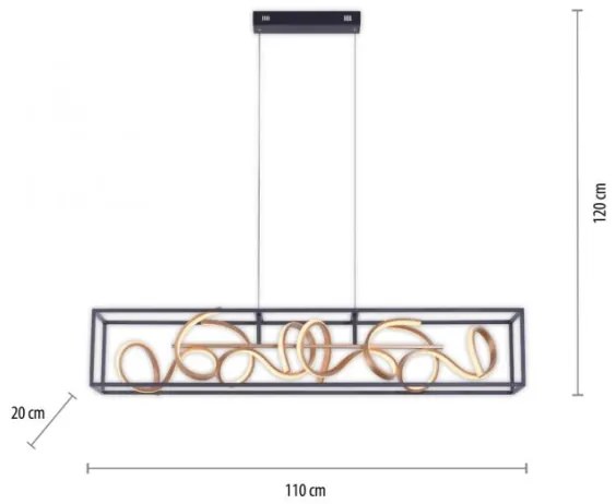 Paul Neuhaus 2416-18 - LED Stmievateľný luster na lanku SELINA 4xLED/10,2W/230V