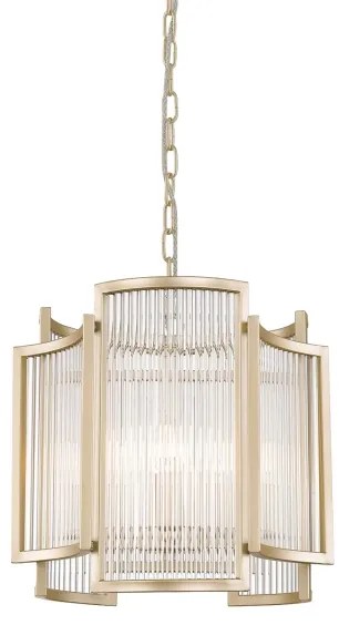 Zuma Line P0528-03A-V6AC - Luster na reťazi SERGIO 3xE14/60W/230V zlatá