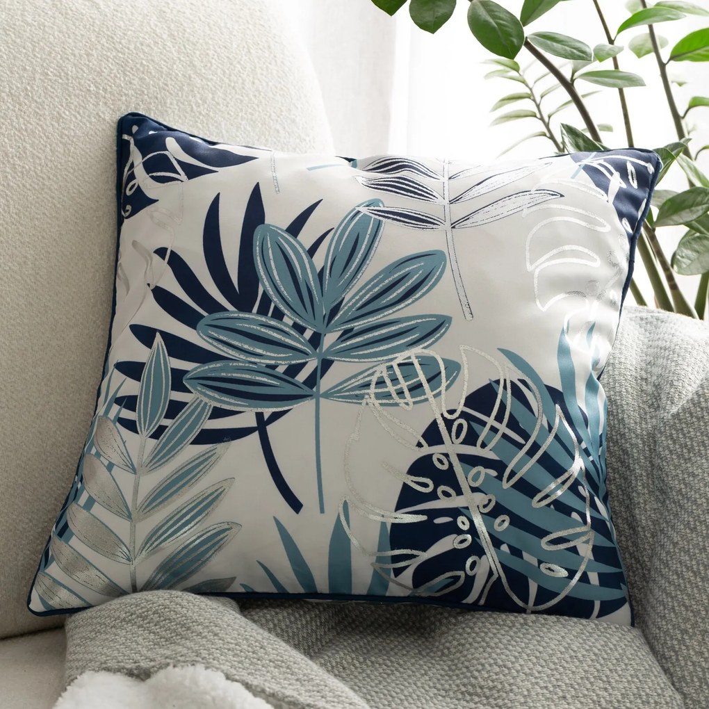 DEKORAČNÁ OBLIEČKA NA VANKÚŠ MALTA 45X45 CM LISTY