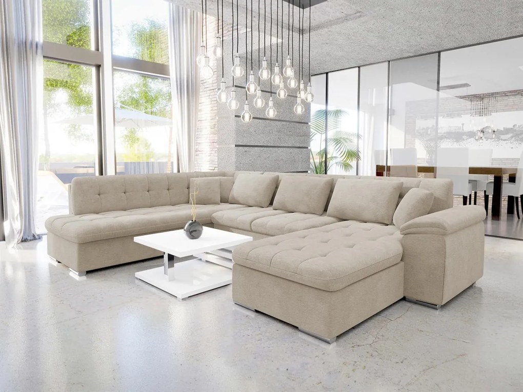 Rohová sedačka Tony s funkciou spania, Dostupné poťahy: Nazar 225.02, Strana: Pravá - U