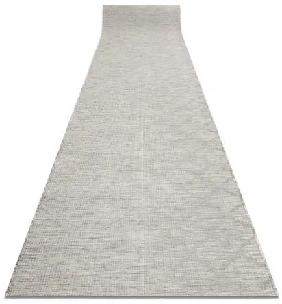Behúň SIZAL PATIO model 3069 ploché tkanie , Marocká mriežka, sivá / béžová Veľkosť: 116 cm