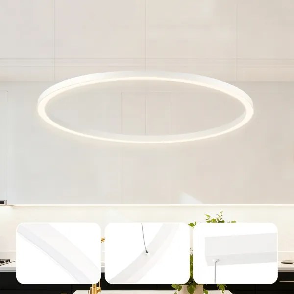 BRILAGI - stmievateľný LED luster na lanku PORTOFINO LED/60W/230V priemer 80 cm biela s diaľkovým ovládaním